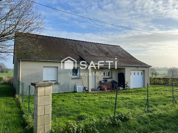 Plain-pied charmant à rafraîchir en campagne
