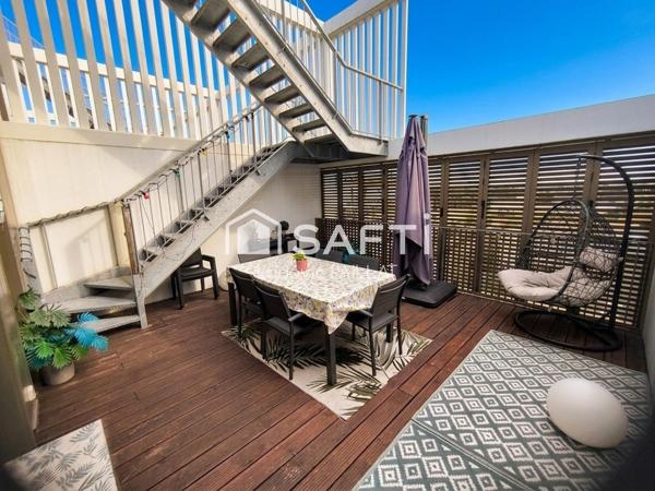 Duplex avec double parking, terrasse et solarium