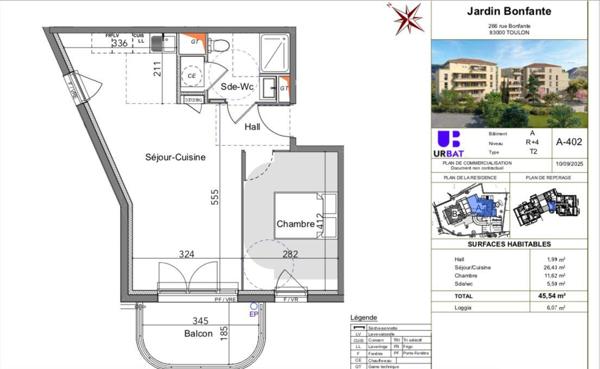 Appartement à vendre 2 pièces 45 m² Toulon