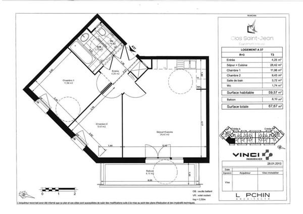 Appartement à vendre à Ronchin (59790)