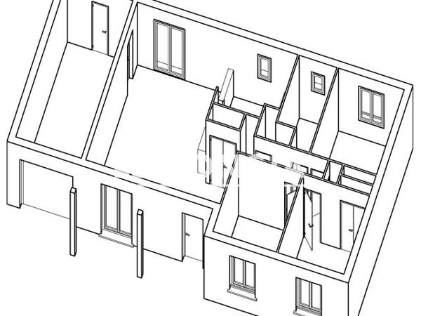 Location Maison 4 pièces 89.7 m² - 20 ROUTE DE NOUAILLE Nieuil L'espoir 86340
