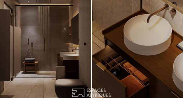 Appartement atypique avec terrasse, vue mer et commerces à pied