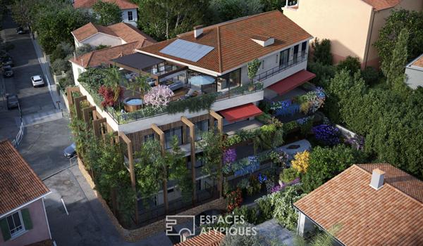 Appartement atypique avec terrasse, vue mer et commerces à pied