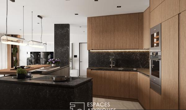 Appartement atypique avec terrasse, vue mer et commerces à pied