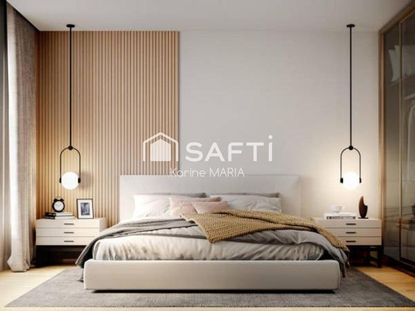 13830 - ROQUEFORT LA BEDOULE - T4 de 88 m2 avec terrasse, jardin, garage