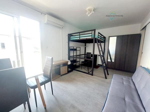 Studio meublé de 23,50m2 Rés. ORANGELLES à Ste Clotilde