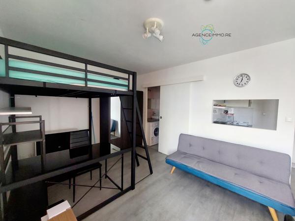 Studio meublé de 23,50m2 Rés. ORANGELLES à Ste Clotilde