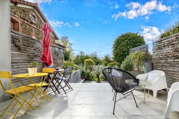 Maison à vendre P6 FONTENAY SOUS BOIS (94) au cœur des Rigollots, 215 m² avec jardin arboré, terrasses et balcons