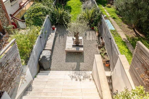 Maison à vendre P6 FONTENAY SOUS BOIS (94) au cœur des Rigollots, 215 m² avec jardin arboré, terrasses et balcons