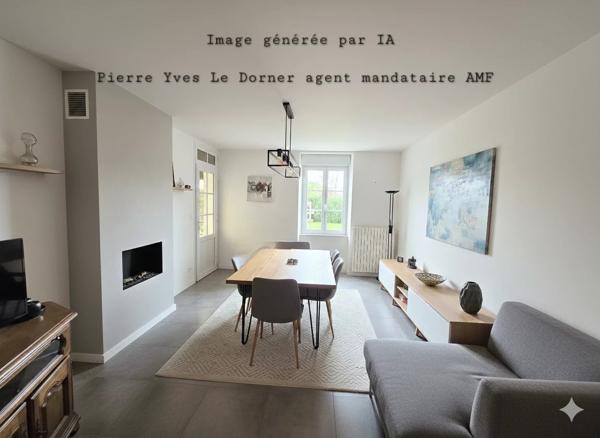 Immobilier Loudéac (22600) – Maison de village 107m2 – 161 000 €