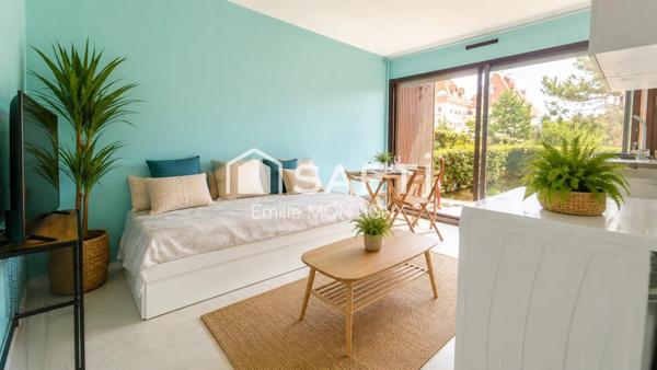 Studio 17m2 avec jardin au bord de la plage