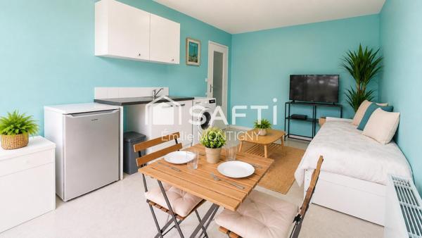 Studio 17m2 avec jardin au bord de la plage