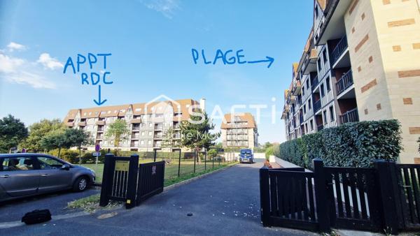 Studio 17m2 avec jardin au bord de la plage