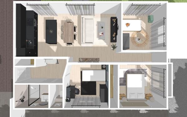 Appartement à vendre    4 pièces • 66 m2 Allauch