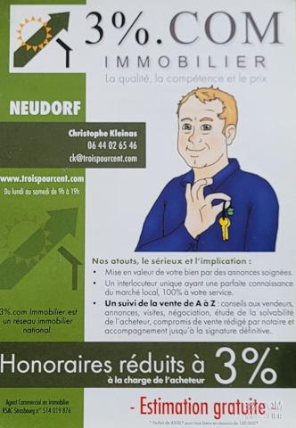 3%.COM-Neudorf: Garage en sous-sol à Neudorf Strasbourg (67100)