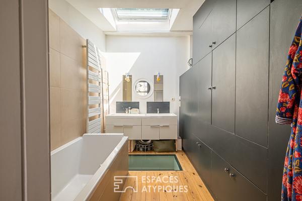 Maison familiale aux Chartrons, avec garage et terrasse sans vis-à-vis