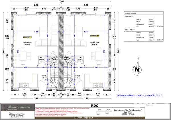 Terrain à vendre 2 576 m² Fréjus