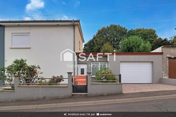 Maison de 90m2 avec 3 chambres, jardin et garage!