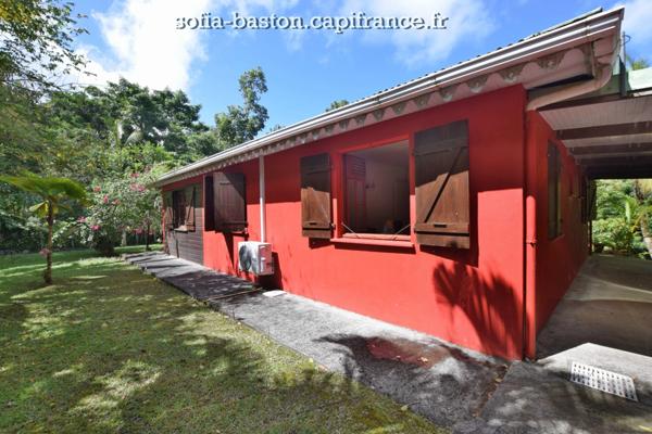 LES TROIS-ÎLETS Maison de plain-pied T4/5 – Terrain 1 000 m² – Garage ouvert – Bungalow -À VENDRE – MARTINIQUE (972)