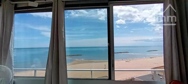 Venez séjourner dans cet appartement vue mer en résidence privée et sécurisée à seulement 5m de la plage !