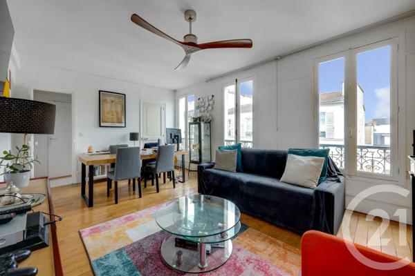 Appartement F3 à vendre  3 pièces - 53,50 m 2   MONTROUGE  - 92