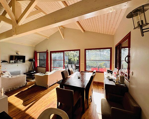 Cap Ferret plage des Américains / jetée Bélisaire, ravissante villa bois 72 m2 / 3 chambres + pisc