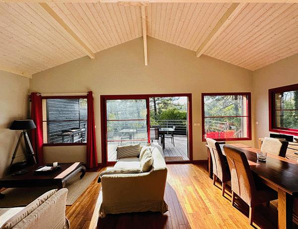 Cap Ferret plage des Américains / jetée Bélisaire, ravissante villa bois 72 m2 / 3 chambres + pisc