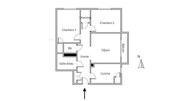 Appartement à vendre 3 pièces 66,11 m² Vénissieux