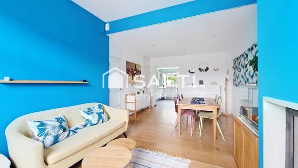 Maison lumineuse et soignée, 110 m² habitables, 5 chambres, proche parc Barbieux et métro