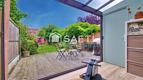 Maison lumineuse et soignée, 110 m² habitables, 5 chambres, proche parc Barbieux et métro