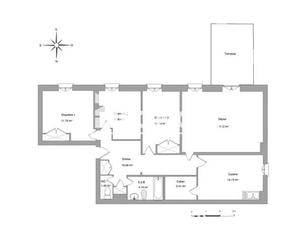 Location Appartement 4 pièces 97.2 m² - 13 RUE MAURICE JACOB Agen 47000