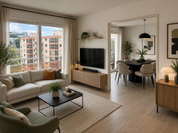Appartement très lumineux, lumière traversante, rénovation soignée