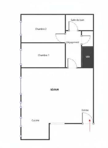 Appartement 3 pièces - 56 m² Exclusivité efficity