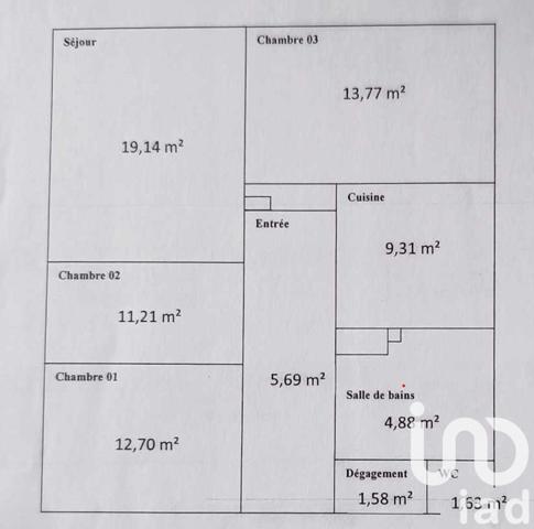 Appartement à vendre 4 pièces 80 m² Auxerre