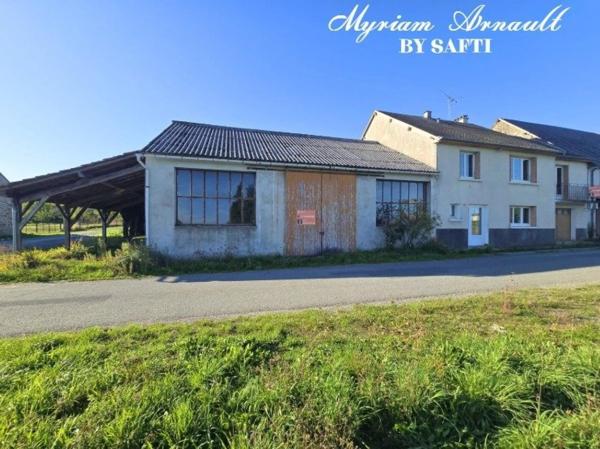 Maison 3 chambres, Grange Carport sur terrain de 1744 m²