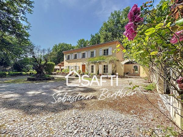 Rare ! Maison de maître avec terrain de 6244m² -25 min Rocade Toulousaine - Piscine 12X6 -Dépendances