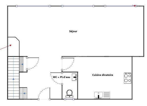 Maison 90m² - sous sol total