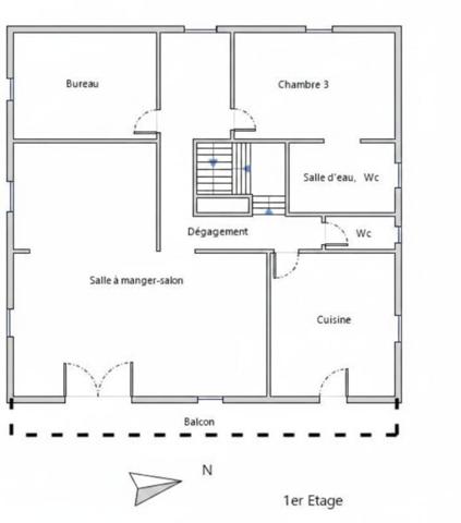 179 900 Euros // SAINT-CÉRÉ (46400) - MAISON 154 m² +COMBLES - 4 CHAMBRES - JARDIN CLOS & GARAGE - PROXIMITÉ CENTRE-VILLE