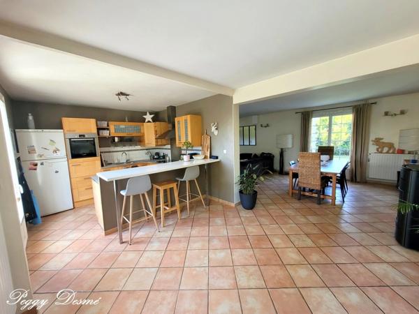 Maison à vendre 7 pièces CHAMBRAY LES TOURS (37) - 170 m2 - Double séjour - 5 chambres - Jardin arboré - 2 terrasses