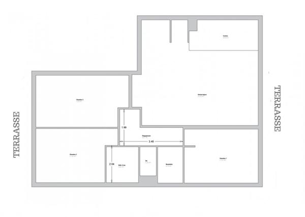 APPARTEMENT 4 PIECES avec DOUBLE TERRASSE