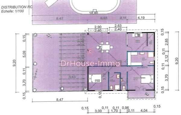 Maison à vendre 9 pièces de 182 m²