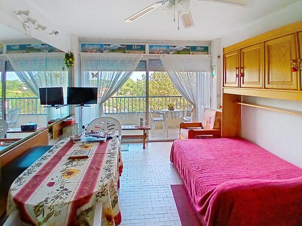 Appartement type T1 de 29 m2 à Argelès-sur-Mer centre plage, terrasse de 5 m2