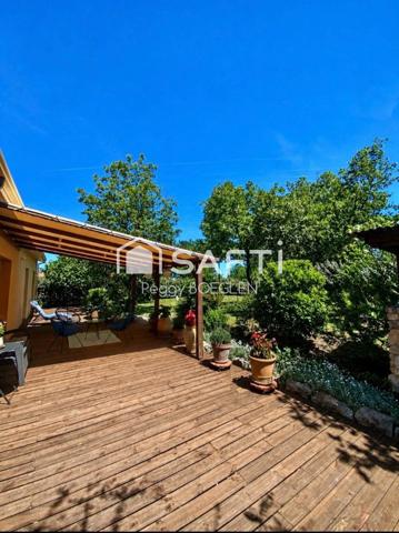 SUPERBE MAISON DE PLAIN PIED INDIVIDUELLE DANS UN QUARTIER RESIDENTIEL DE LABASTIDE MARNHAC