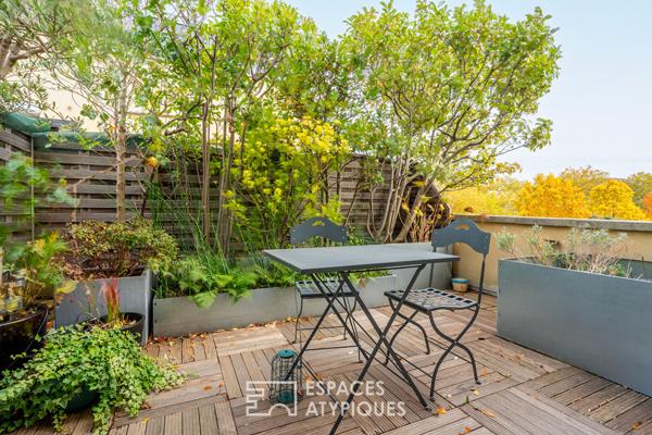 Loft en dernier étage avec terrasses et rooftop