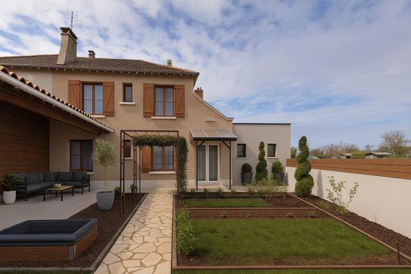 ROCHEFORT - Maison de 75 m²  - 3 chambres - garage - jardin