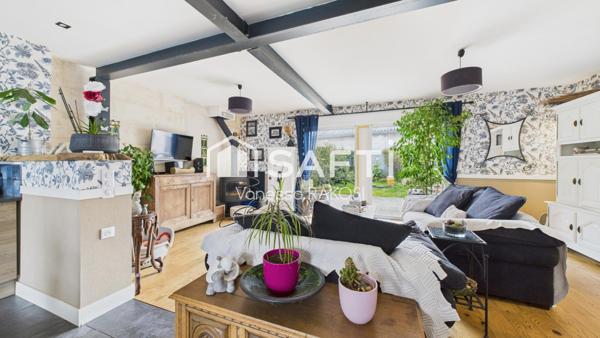 Maison 126 m2  4 chambres + jardin