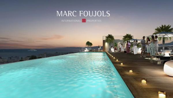 appartement neuf livré vue mer avec piscine sur le toit