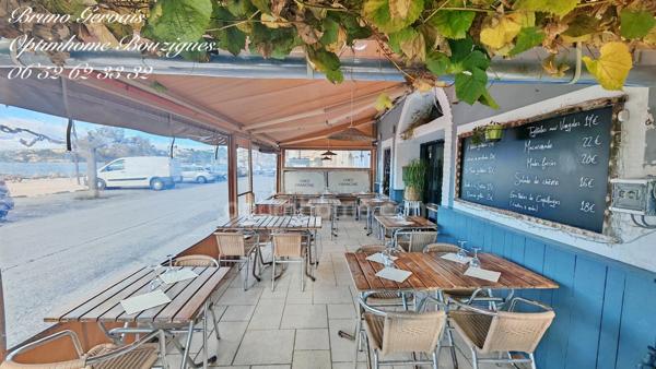 Fonds de commerce restaurant à vendre à Bouzigues – Emplacement exceptionnel, vue sur l’étang de Thau