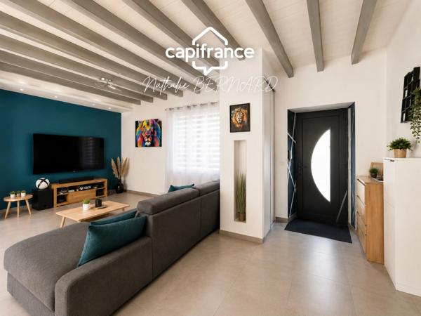 Maison 126 m² avec 4 chambres, terrasse sans vis-à-vis et garage - Granges-sur-Lot (47)