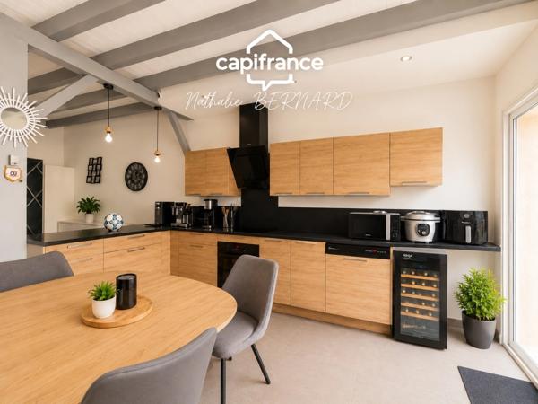 Maison 126 m² avec 4 chambres, terrasse sans vis-à-vis et garage - Granges-sur-Lot (47)